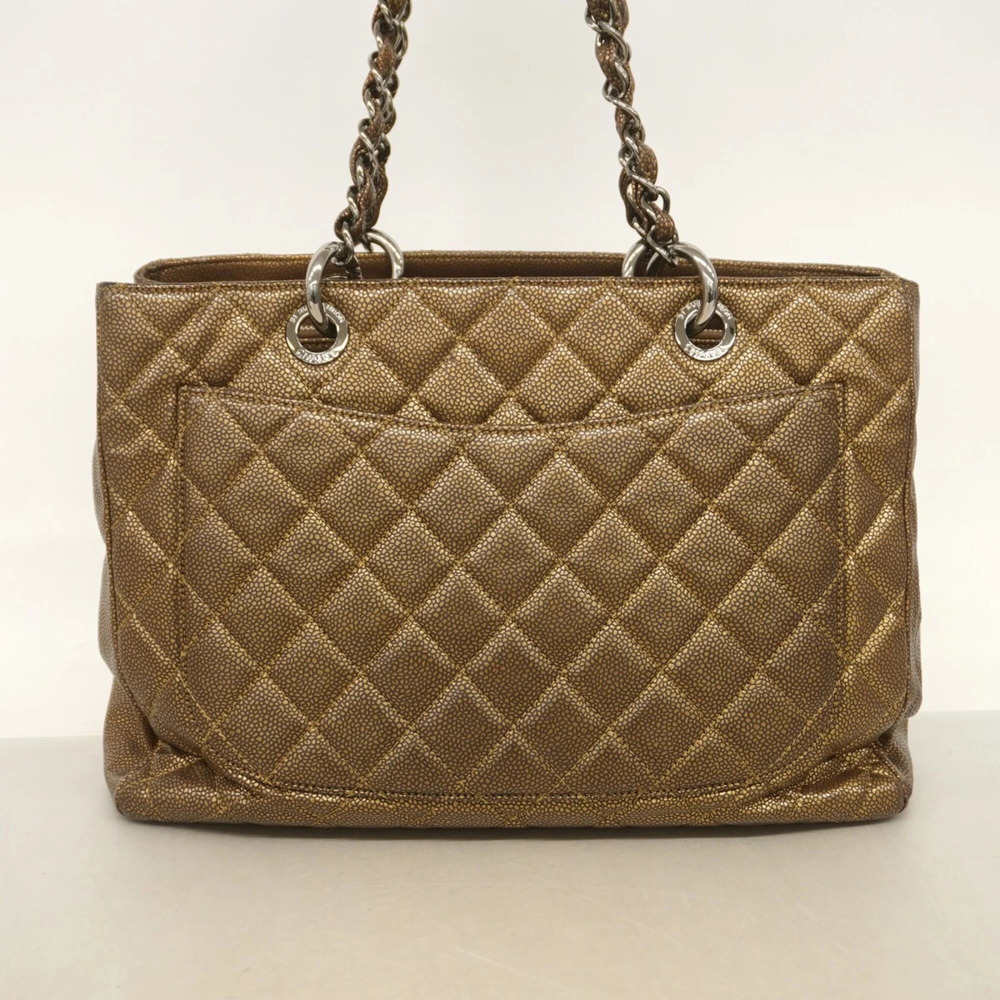 CHANEL Brown Caviar Leather Tote Bag - Picture 11 of 11